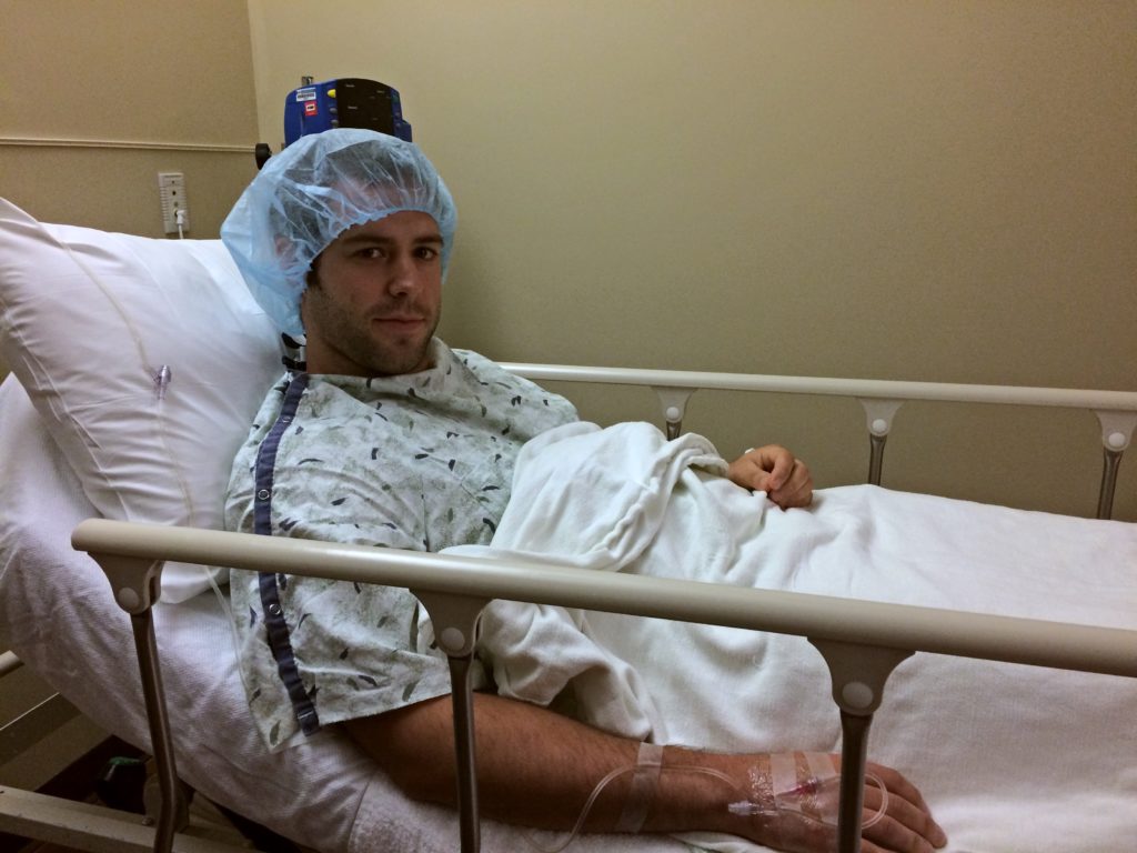 Dan before his procedure