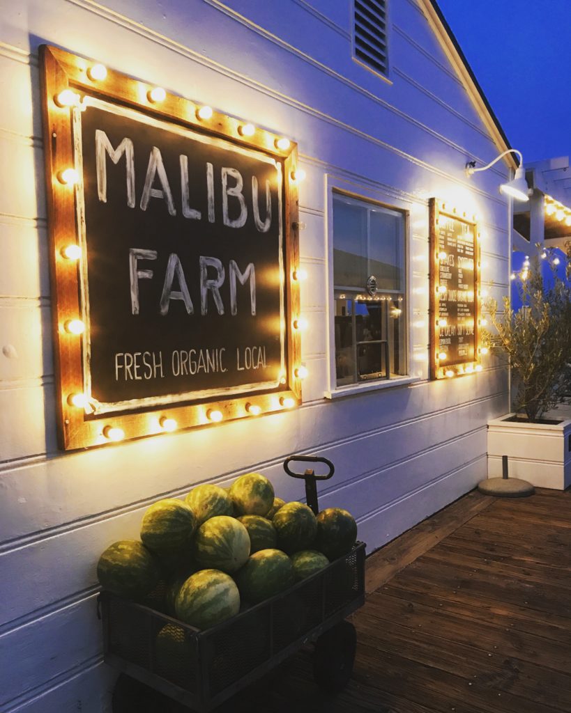 Malibu Farm Restaurant and Cafe on the Malibu Pier California