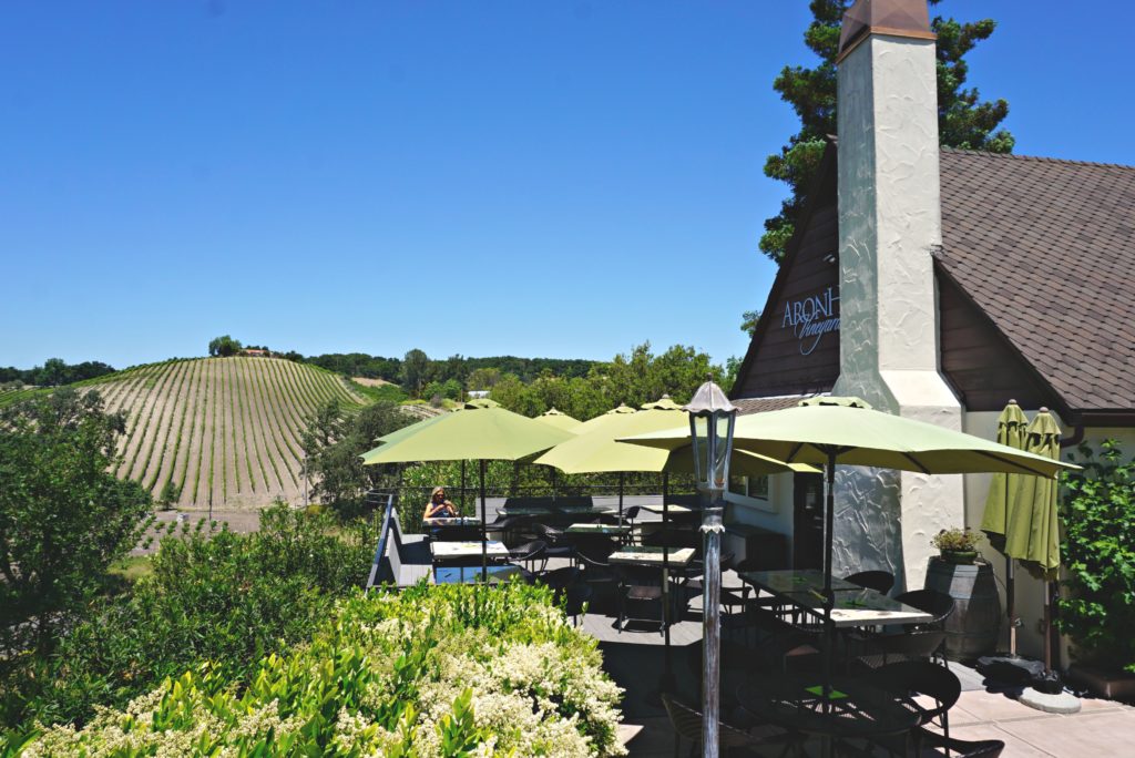 Aronhill Vineyards patio in Paso Robles California