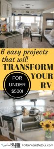 6 easy cheap RV remodel projects