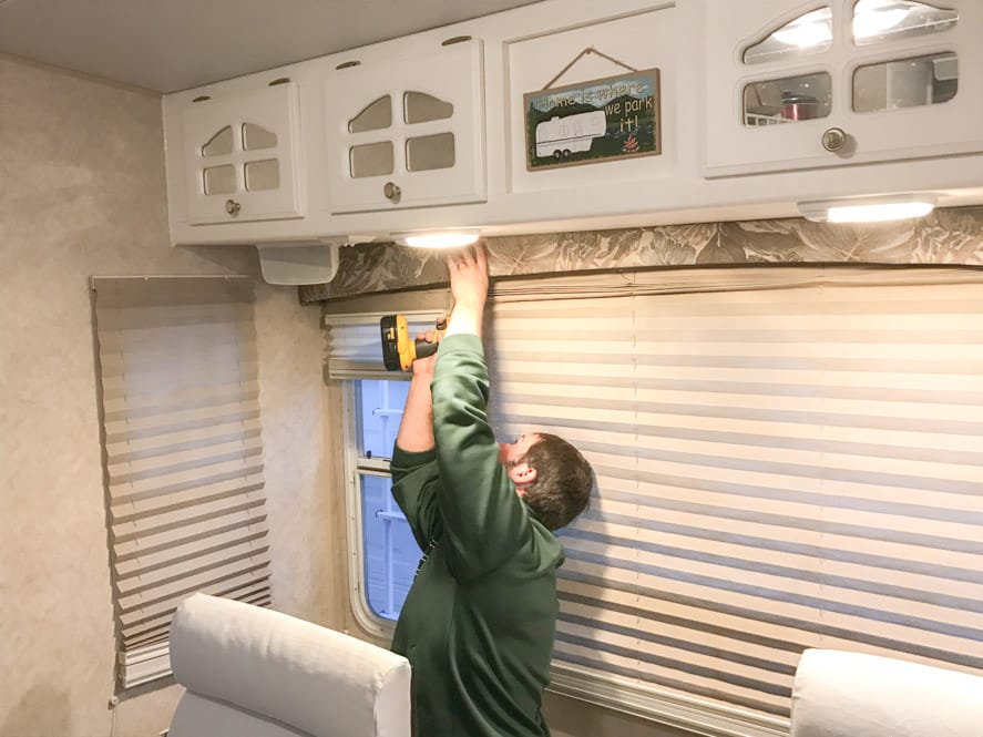 Removing and reupholstering RV camper window valences