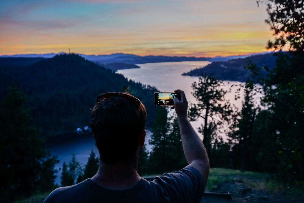 Instagram photo coeur d'alene sunset hike