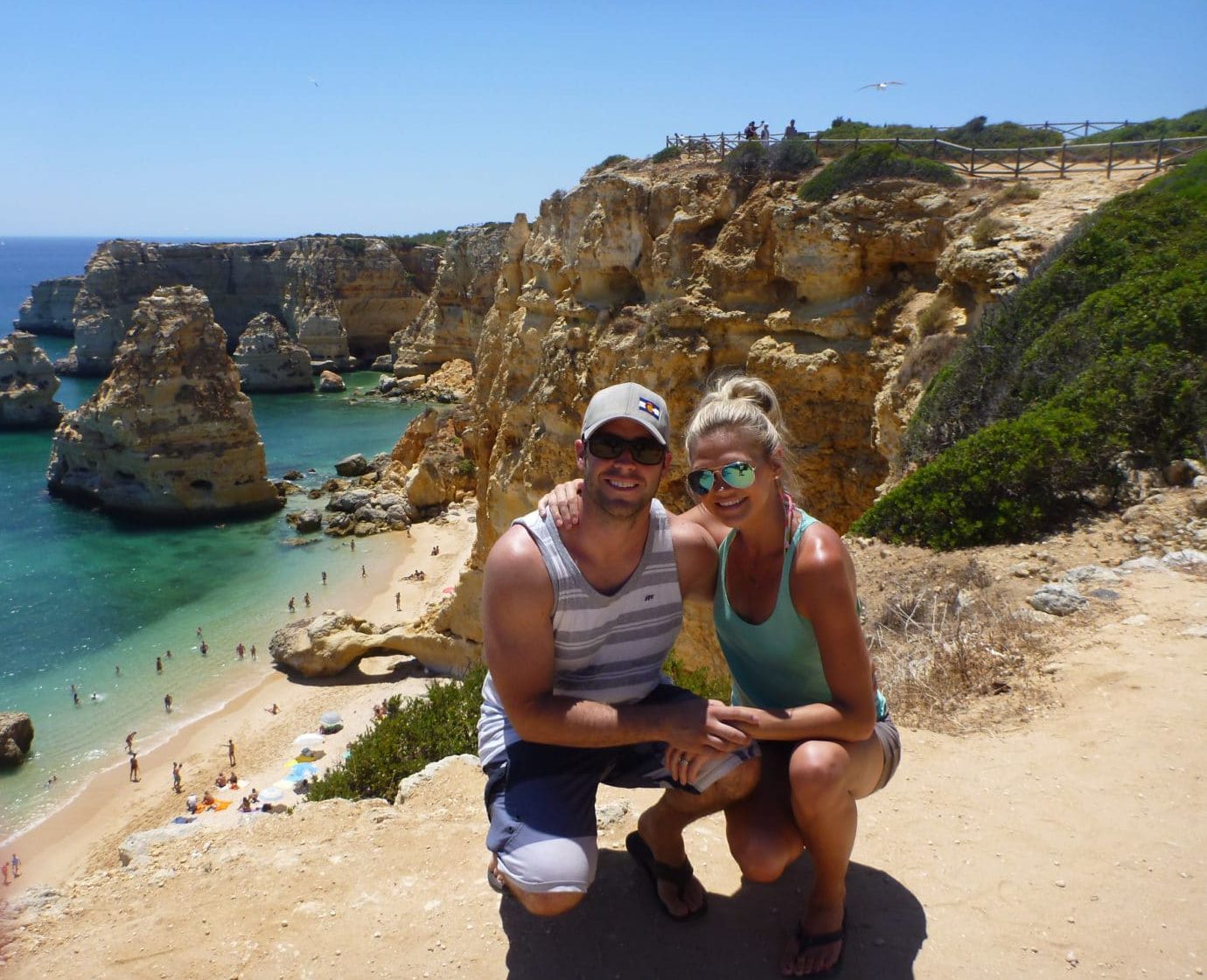 Lindsay and Dan at Praia Marinha