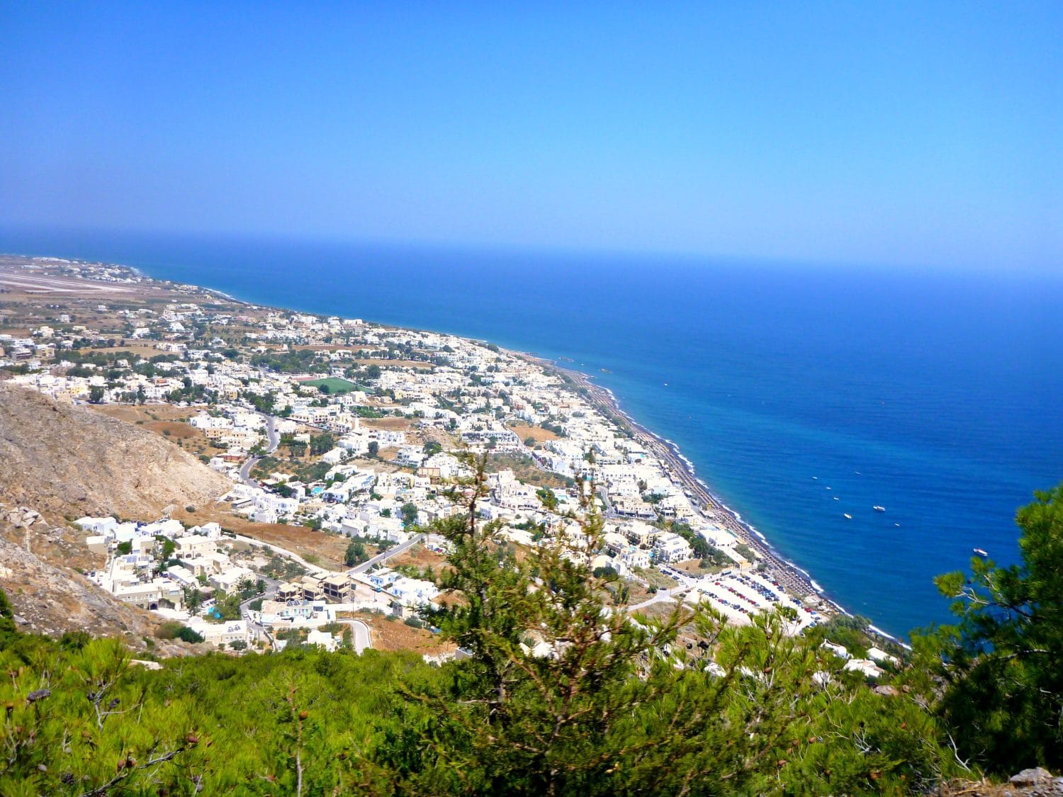 The view from the top of Ancient Thira