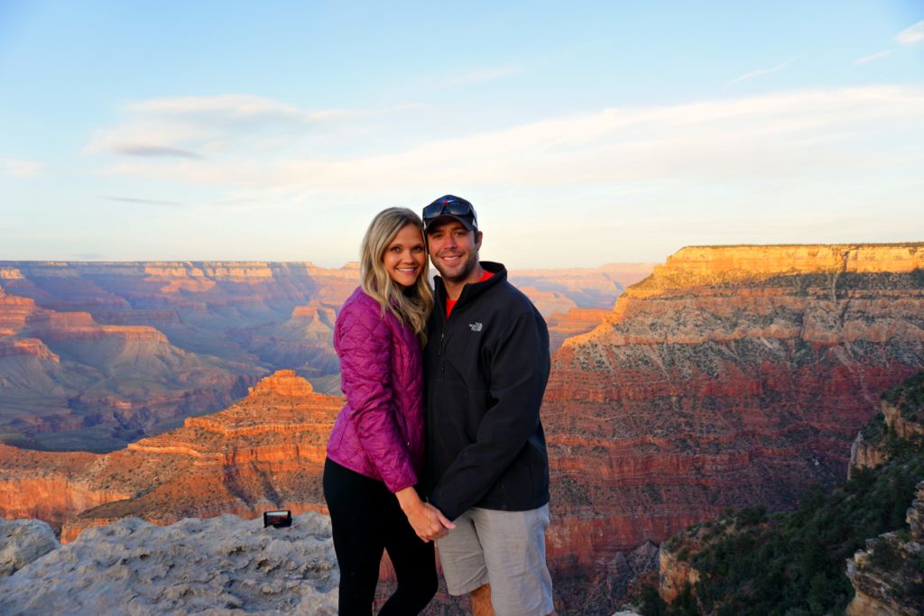 sunset at the Grand Canyon arizona