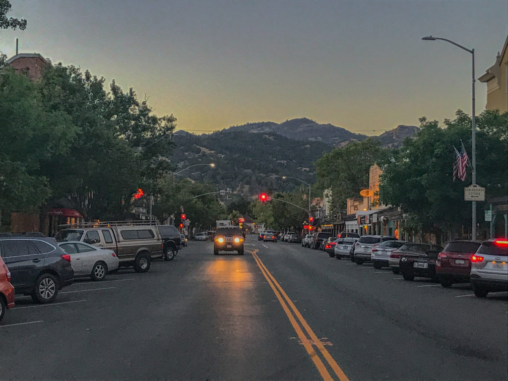 downtown Calistoga California