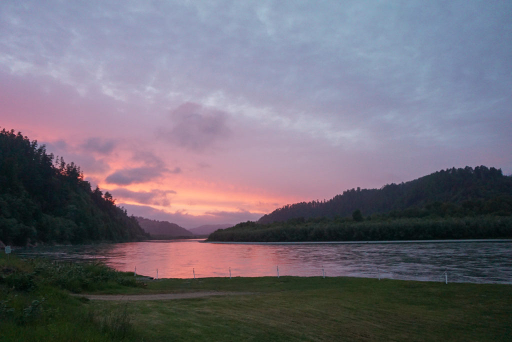 Klamath River sunset california 