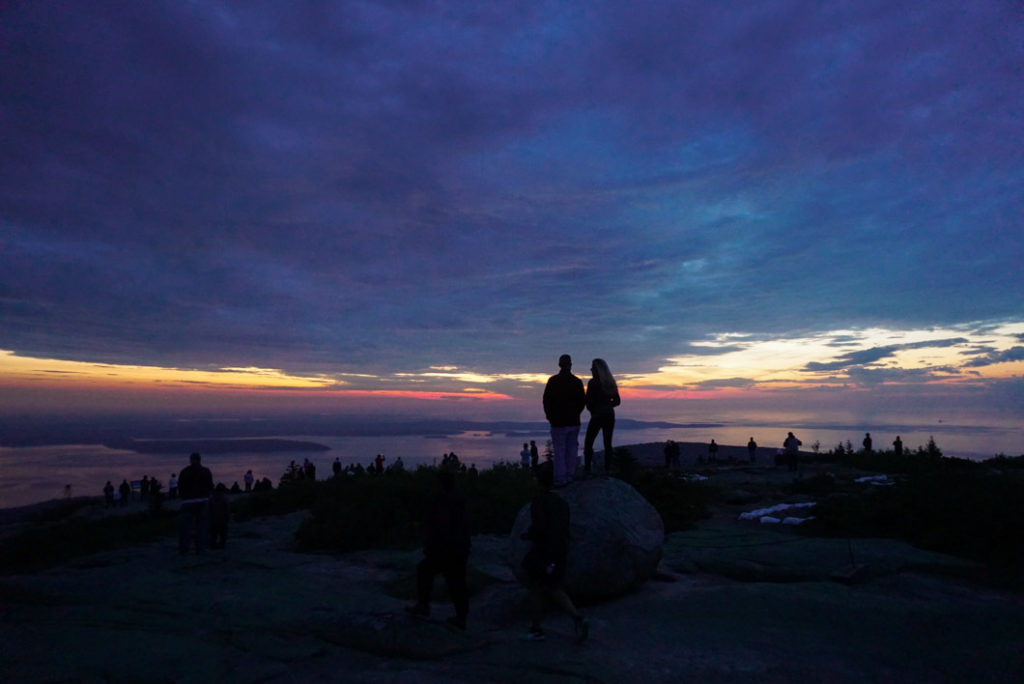 Cadillac Mountain sunrise Acadia National Park Bar Harbor Maine