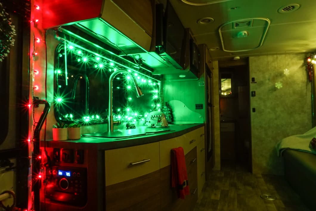 Decorating an RV for Christmas