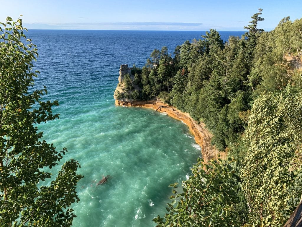 Miners Castle, Michigan from the overlook