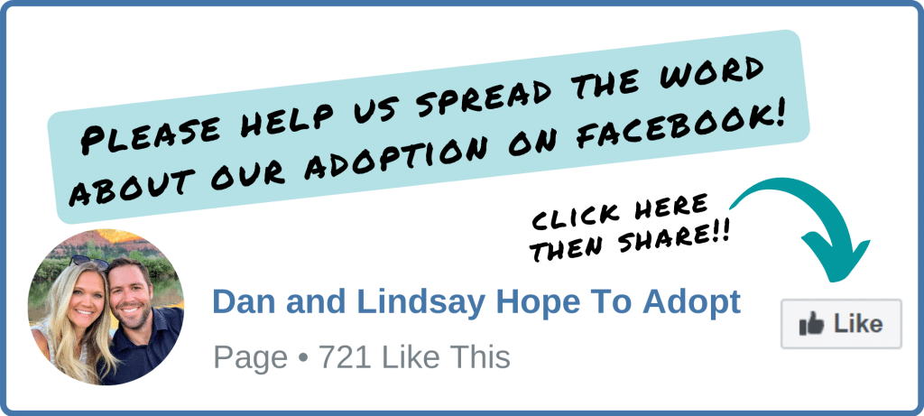 Adoption Facebook Graphic for hopeful adoptive couple in colorado