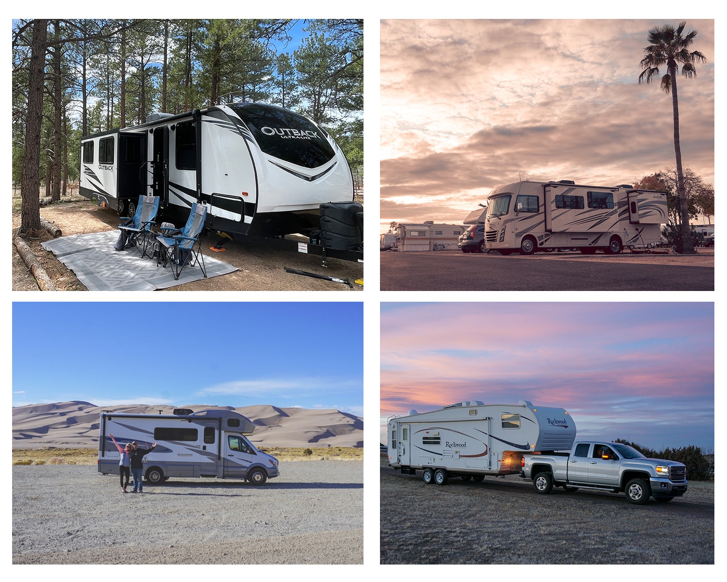 all of the rvs we've owned. Class A, Class C, Trailer and Motorhome