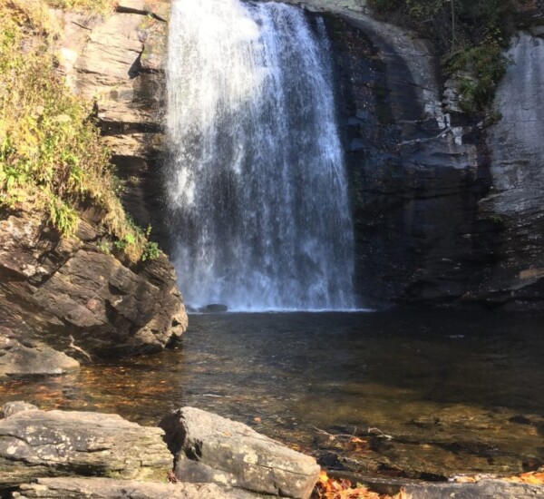 Looking Glass Falls in Pisgah National Forest, near Brevard, NC.