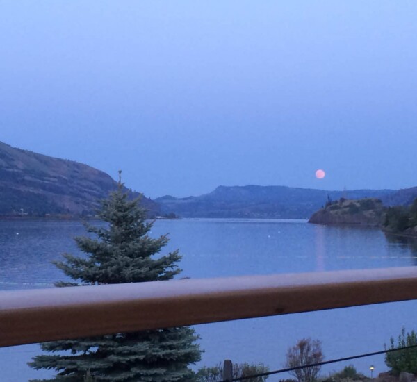 View from the hotel restaurant at the Best Western Plus Hood River.