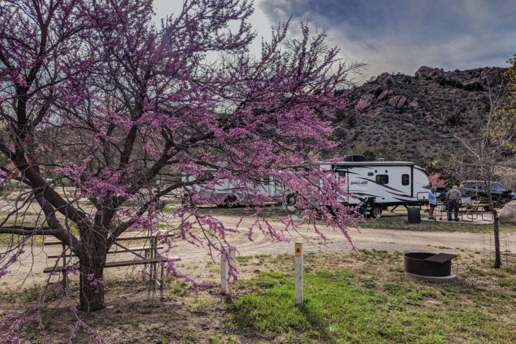 The campsites were surrounded by beauty! KOA Cotopaxi campsite